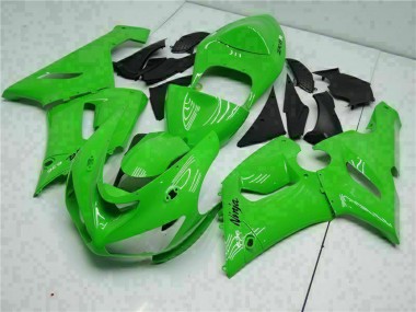 Meilleurs Carénage Moto Kawasaki ZX6R 2005-2006 - Vert