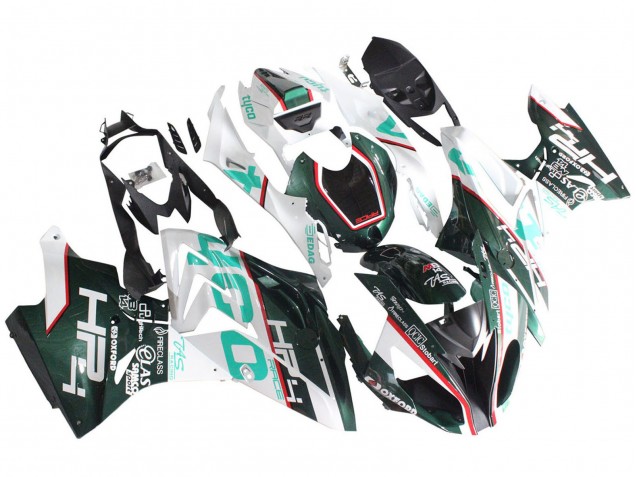 Carénages Moto BMW S1000RR 2017-2018 - Blanc Vert