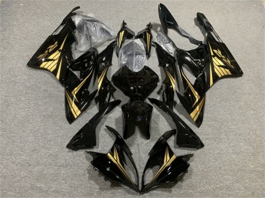Meilleurs Carénages Moto BMW S1000RR 2015-2016 - Noir Brillant Or