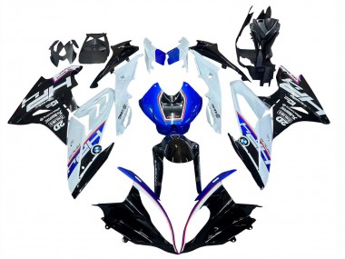 Meilleurs Kits Carénage Moto BMW S1000RR 2015-2016 - Blanc Bleu Noir Brillant