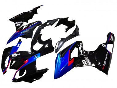 Meilleurs Carénages Moto BMW S1000RR 2015-2016 - Rouge Bleu Noir Noir Brillant