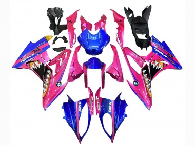 Meilleurs Carénages Moto BMW S1000RR 2015-2016 - Rose Bleu Requin
