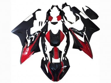 Meilleurs Carénages Moto BMW S1000RR 2015-2016 - Rouge Blanc Noir Mat