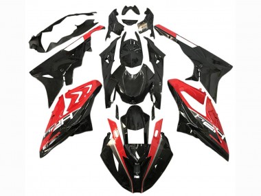 Meilleurs Carénages Moto BMW S1000RR 2015-2016 - Rouge Noir Brillant