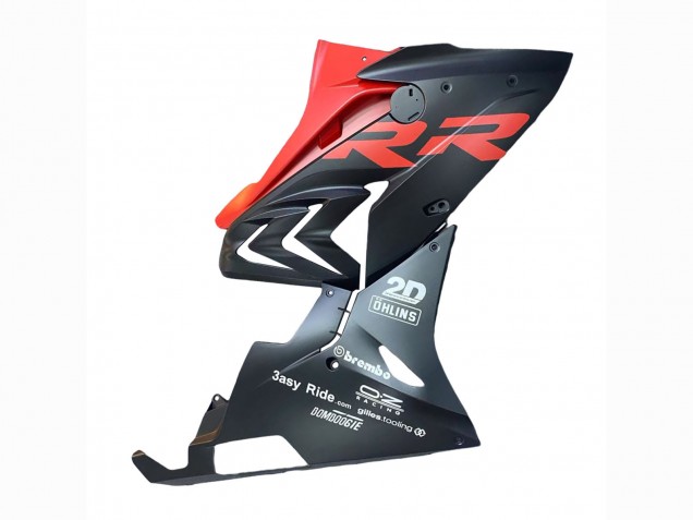 Carénages Moto BMW S1000RR 2015-2016 - Noir Mat Rouge