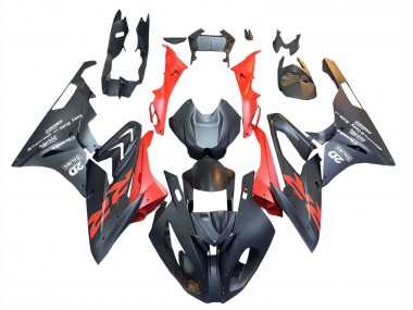 Meilleurs Carénages Moto BMW S1000RR 2015-2016 - Noir Mat Rouge
