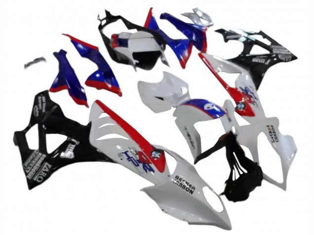 Carénages ABS BMW S1000RR 2009-2014 - Blanc Rouge Bleu Noir Brillant