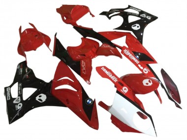 Meilleurs Carénages Moto BMW S1000RR 2009-2014 - Rouge Blanc Noir Brillant
