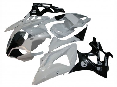Meilleurs Carénages Moto BMW S1000RR 2009-2014 - Blanc Noir Brillant
