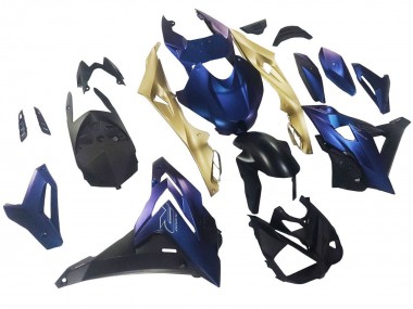 Meilleurs Carénages Moto BMW S1000R 2014-2016 - Bleu Mat Foncé