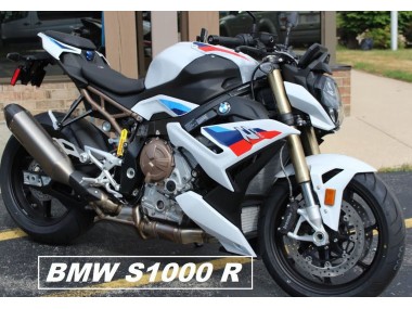 Meilleurs Carénages Moto BMW S1000R 2021-2025 - Blanc Bleu Rouge