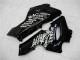 Carénages Moto Kawasaki ZX6R 2005-2006 - Noir Brillant Blanc West