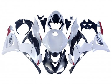 Meilleurs Carénages Moto Kawasaki ZX6R 2023-2025 - Blanc Perle Noir Rouge