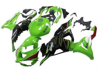 Meilleurs Carénages Moto Kawasaki ZX6R 2023-2025 - Vert Noir