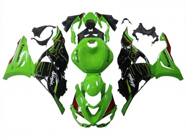 Meilleurs Carénages Moto Kawasaki ZX6R 2023-2025 - Vert Noir