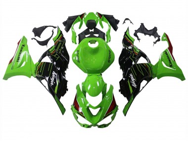 Meilleurs Carénages Moto Kawasaki ZX6R 2023-2025 - Vert Noir