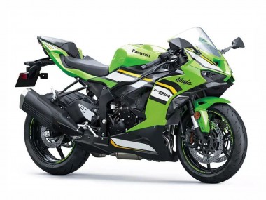 Meilleurs Carénages Moto Kawasaki ZX6R 2023-2025 - Vert Blanc Noir Ninja