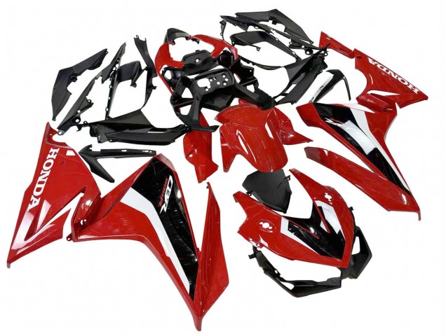 Carénage Moto Honda CBR500R 2022-2023 - Rouge Blanc Noir