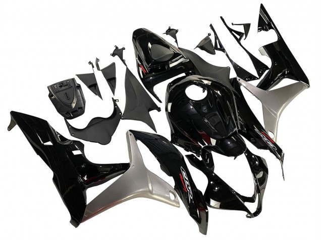 Kits Carénage Moto Honda CBR600RR 2007-2008 - Argent Noir Brillant