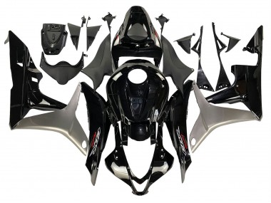 Meilleurs Kits Carénage Moto Honda CBR600RR 2007-2008 - Argent Noir Brillant