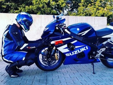 Meilleurs Kits Carénage Moto Suzuki GSXR 600 / GSXR 750 2004-2005 - Blanc Bleu Noir Rouge