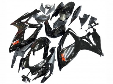 Meilleurs Carénages Moto Suzuki GSXR 600 / GSXR 750 2006-2007 - Noir Brillant Argent Rouge