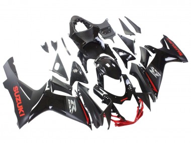 Meilleurs Carénages Moto Suzuki GSXR 600 / GSXR 750 2011-2024 - Noir Gris Rouge Doubler
