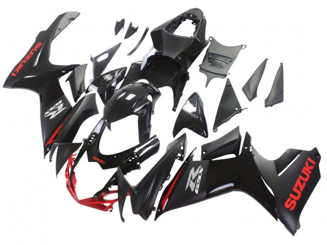 Carénages Moto Suzuki GSXR 600 / GSXR 750 2011-2024 - Noir Gris Rouge Doubler