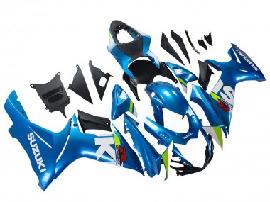 Meilleurs Carénages Moto Suzuki GSXR 600 / GSXR 750 2011-2024 - Bleu Clair Vert Blanc Rouge