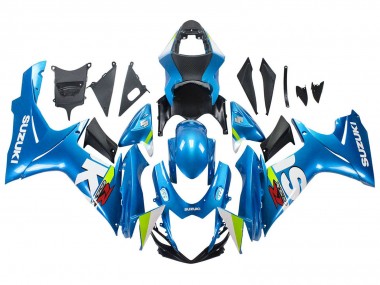 Meilleurs Carénages Moto Suzuki GSXR 600 / GSXR 750 2011-2024 - Bleu Clair Vert Blanc Rouge