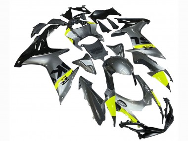 Meilleurs Carénages Moto Suzuki GSXR 600 / GSXR 750 2011-2024 - Argent Jaune Noir