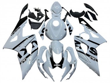 Meilleurs Carénages Moto Suzuki GSXR 1000 2005-2006 - Blanc Noir