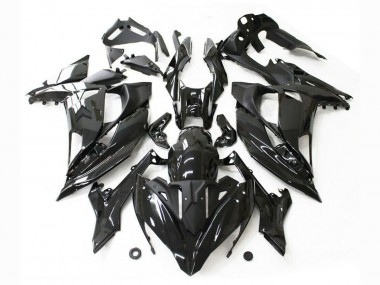 Meilleurs Carénages Moto Kawasaki Ninja 650 EX650 2017-2019 - Noir Brillant