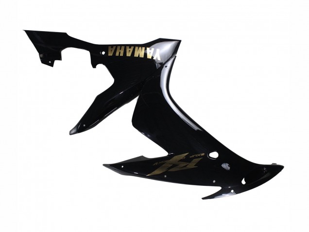 Carénages Moto Yamaha YZF 1000 R1 2004-2006 - Noir Brillant Or Décalque