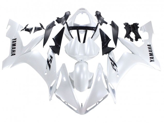Carénages Moto Yamaha YZF 1000 R1 2004-2006 - Blanc Perle Noir Décalque