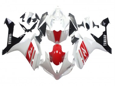 Meilleurs Carénage Moto Yamaha YZF 1000 R1 2007-2008 - Blanc Rouge Noir