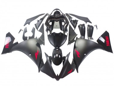 Meilleurs Carénages Moto Yamaha YZF 1000 R1 2012-2014 - Noir Brillant Noir Mat Rouge