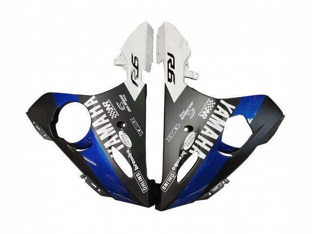 Carénages Moto Yamaha YZF R6 2003-2004 - Bleu Blanc Noir Brillant Yamalube