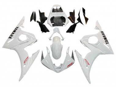 Meilleurs Carénage Moto Yamaha YZF R6 2003-2004 - Blanc