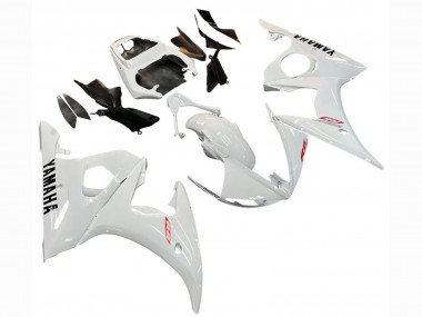Meilleurs Kits Carénage Moto Yamaha YZF R6S 2006-2009 - Blanc