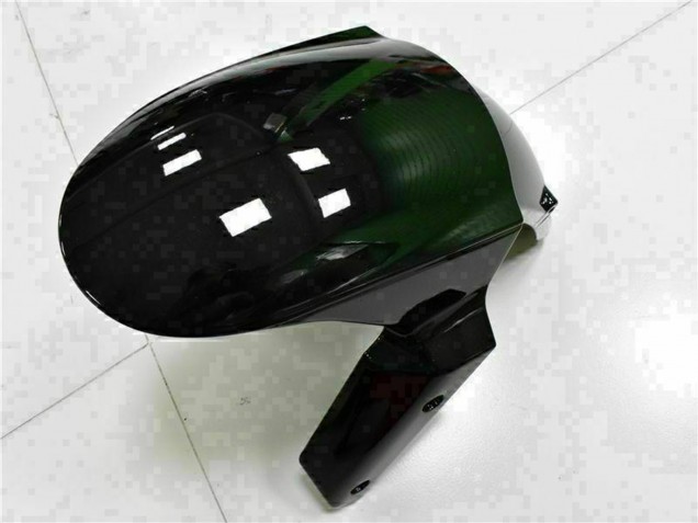 Carénages Moto Kawasaki ZX6R 2009-2012 - Noir Brillant Blanc Ninja