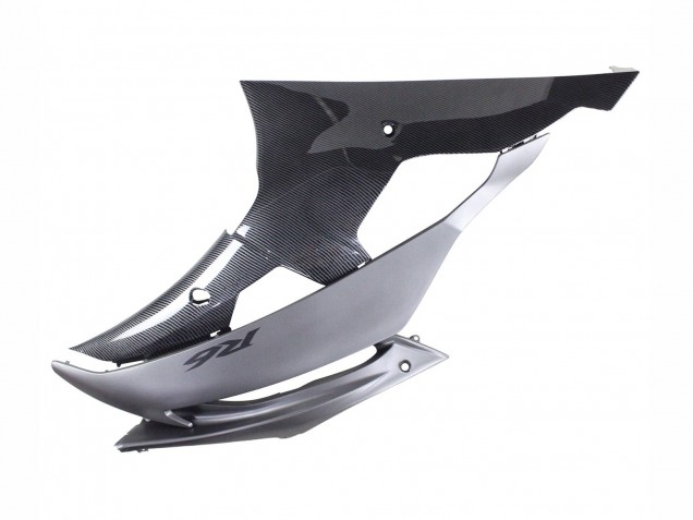 Carénages Moto Yamaha YZF 600 R6 2008-2016 - Gris Noir Fibre de Carbone Style