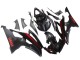 Carénages Moto Yamaha YZF 600 R6 2008-2016 - Noir Brillant Noir Mat Rouge Bande