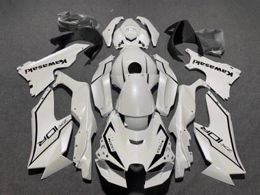 Meilleurs Carénages Moto Kawasaki ZX10R 2021-2025 - Blanc Perle Noir
