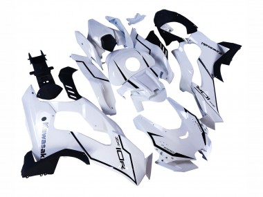 Meilleurs Carénages Moto Kawasaki ZX10R 2021-2025 - Blanc Noir