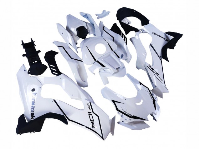 Carénages Moto Kawasaki ZX10R 2021-2025 - Blanc Noir