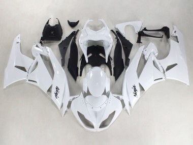 Meilleurs Carénages Moto Kawasaki ZX6R 2009-2012 - Blanc Noir Ninja