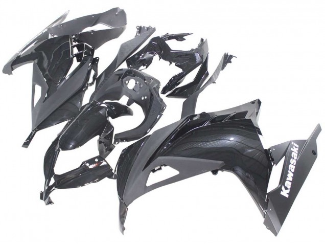 Carénages Moto Kawasaki EX300 2013-2017 - Noir Brillant
