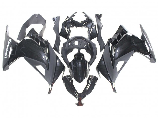 Carénages Moto Kawasaki EX300 2013-2017 - Noir Brillant