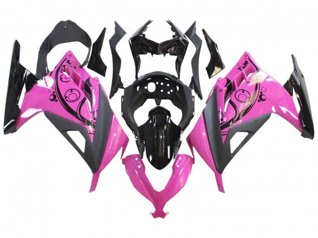 Carénages Moto Kawasaki EX300 2013-2017 - Rose Noir